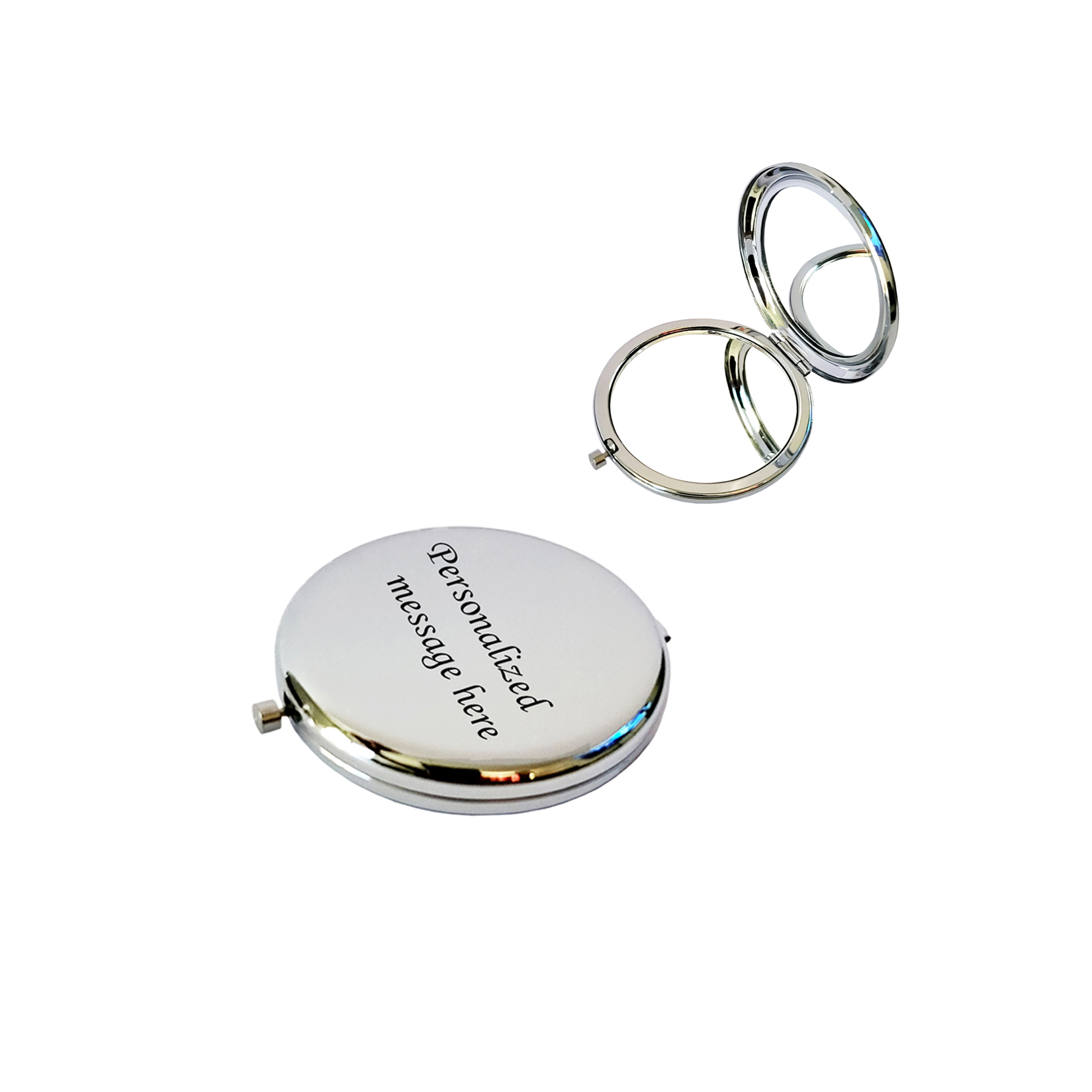 pocket silver mirror