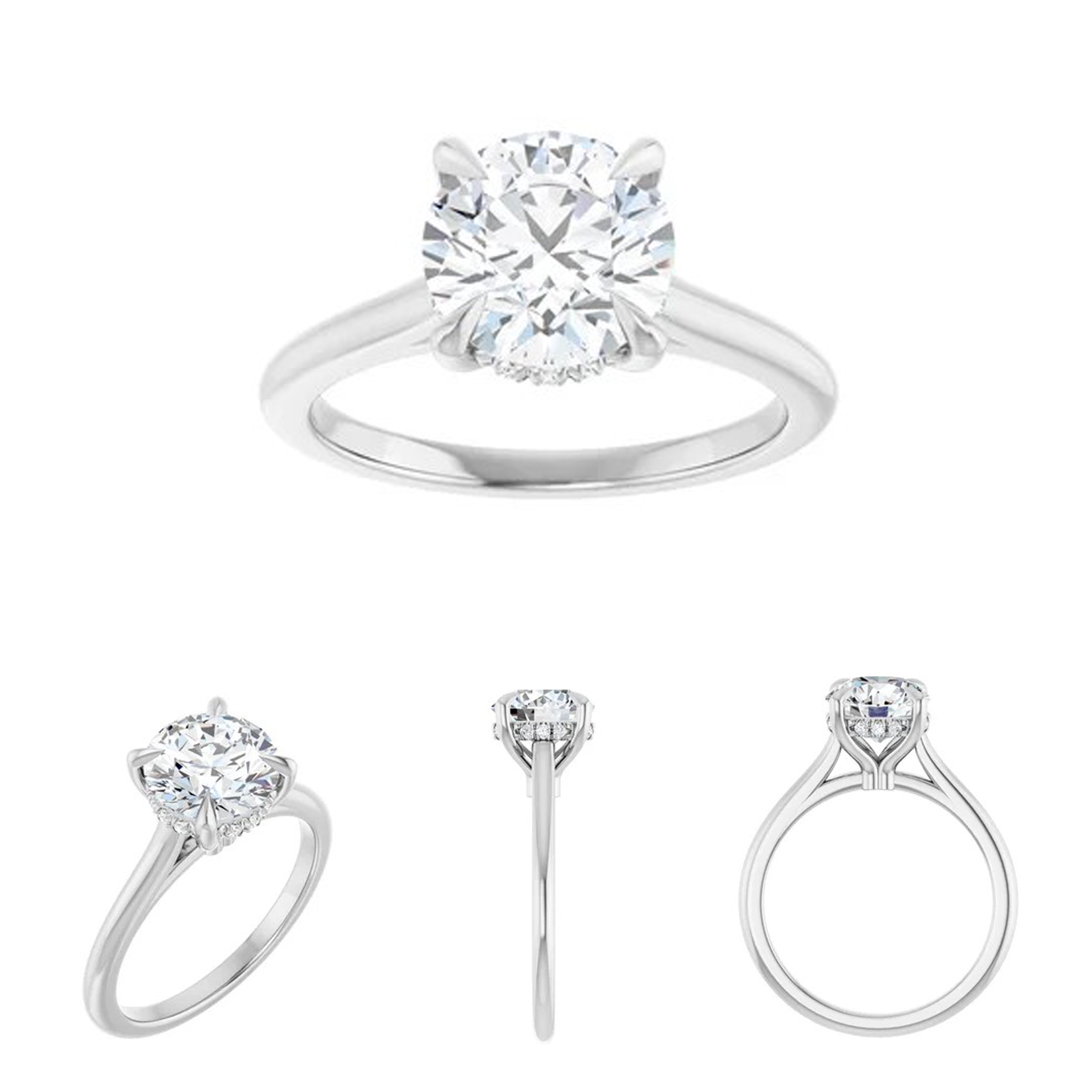 hidden halo solitaire setting