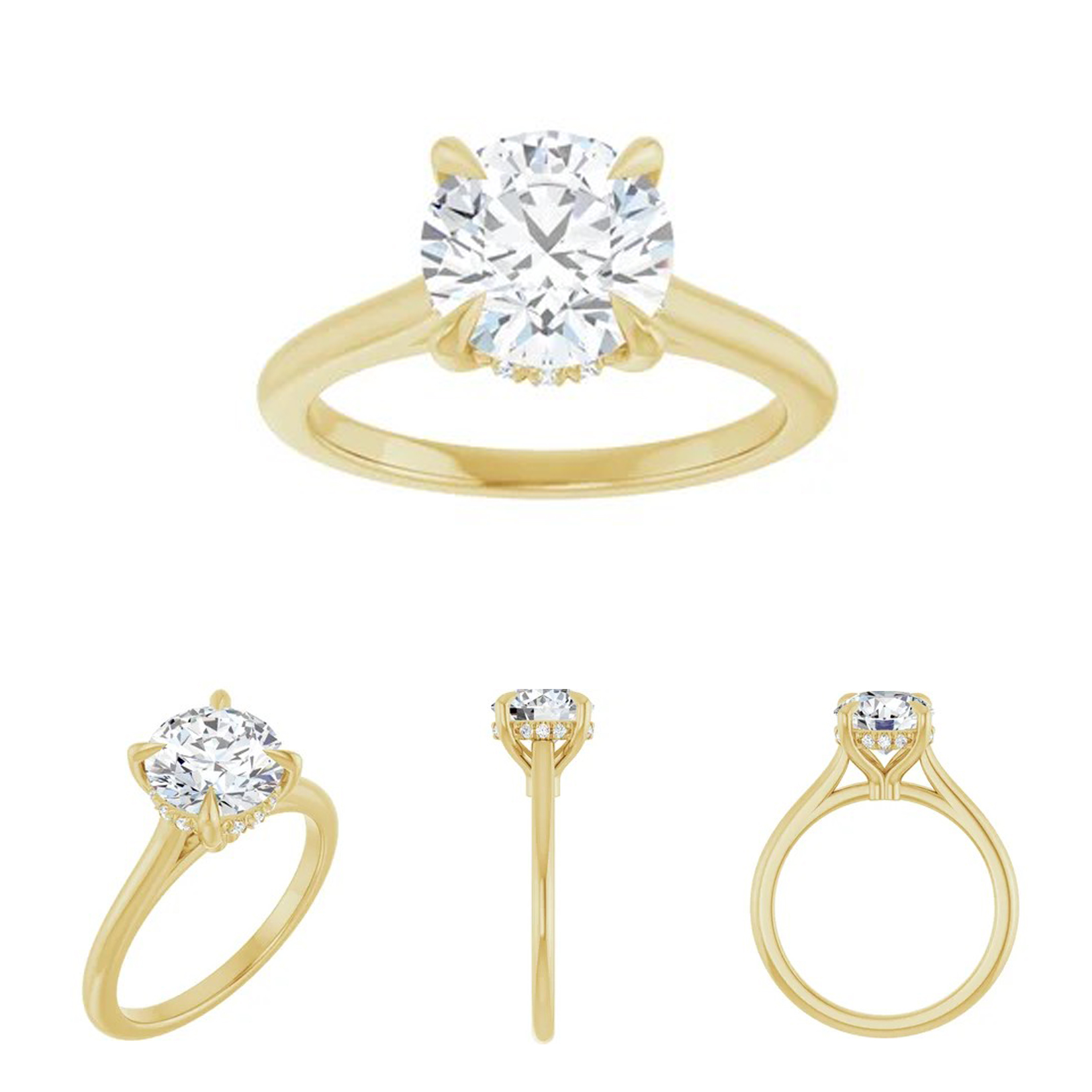 hidden halo solitaire setting