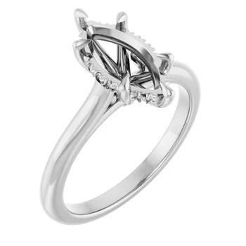 hidden halo solitaire setting